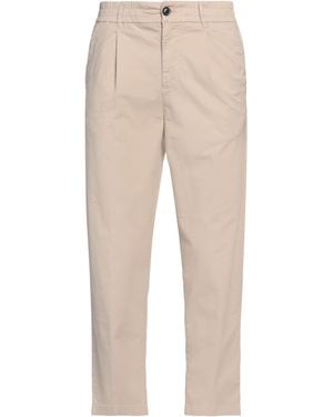Guess Ivory Trousers Cotton, Elastane - Natural