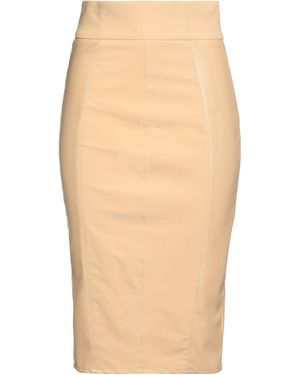 Elisabetta Franchi Midi Skirt - Natural