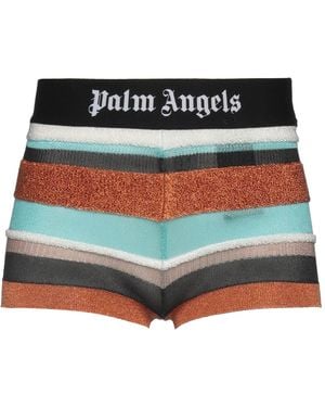 Palm Angels Rust Shorts & Bermuda Shorts Acetate, Viscose, Metal Fiber, Polyamide, Elastane - Red