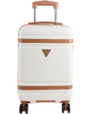 Guess Wheeled Luggage - White