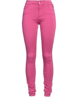 Replay Fuchsia Jeans Cotton, Polyester, Elastane - Pink