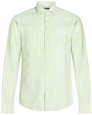 Savile Row Light Shirt Cotton, Linen - Green