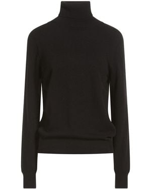 Agnona Turtleneck Cashmere, Metal - Black