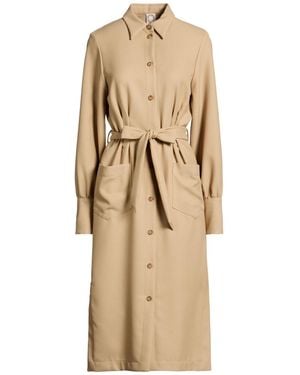 Ines De La Fressange Paris Khaki Midi Dress Polyester, Glass - Natural