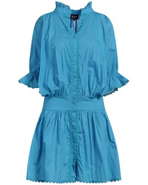 LAVI COUTURE Azure Mini Dress Cotton - Blue