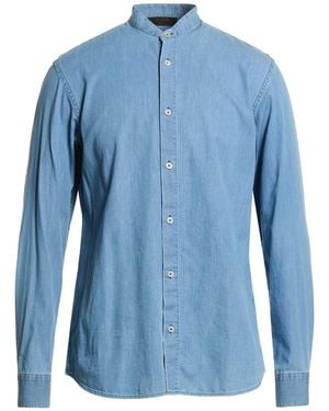 Moorer Denim Shirt Cotton - Blue