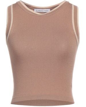 Caractere Camel Sweater Viscose, Polyester, Polyamide - Natural