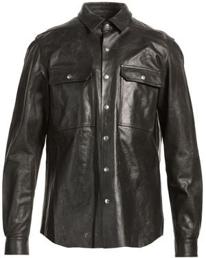 Rick Owens Jacket Calfskin - Black