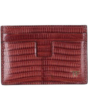 Tom Ford Cardholder Leather - Red
