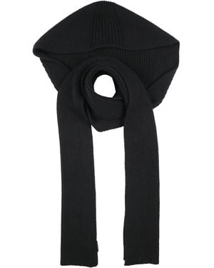 Saint Laurent Scarf Cashmere, Calfskin - Black