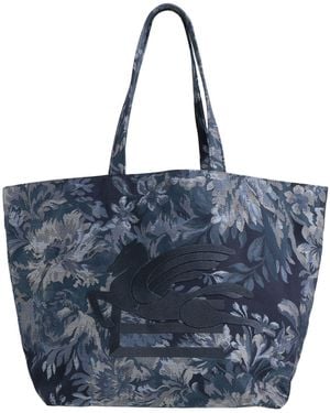 Etro Shoulder Bag Textile Fibers - Blue