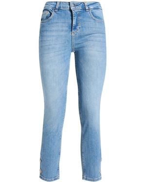 Rebel Queen Jeans Cotton, Elastane - Blue