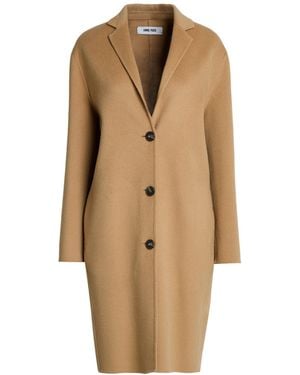 ANNIE PARIS Camel Coat Wool, Polyamide - Natural