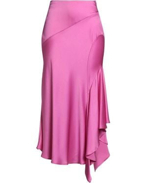 Semicouture Midi Skirt Acetate, Viscose - Pink