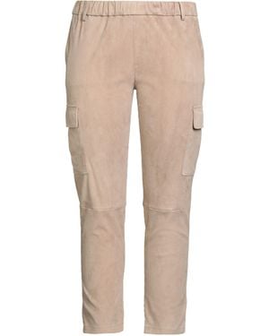 Enes Pants Leather, Elastane - Natural