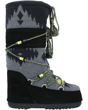 ALANUI X MOON BOOT Boot Textile Fibers, Leather - Black