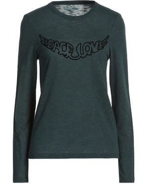 Zadig & Voltaire Deep T-Shirt Cotton, Recycled Polyester - Green