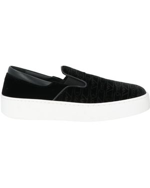 Emporio Armani Trainers Textile Fibres, Leather - Black