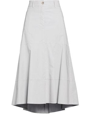 Peserico Easy Light Midi Skirt Cotton, Lyocell, Elastane - White
