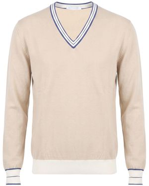 Ballantyne Sweater Cotton - Natural