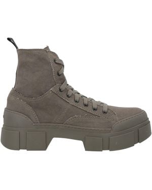 Vic Matié Charcoal Ankle Boots Textile Fibres - Brown