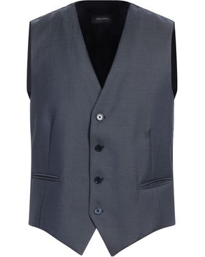 Angelo Nardelli Tailored Vest Super 110S Wool, Silk - Blue