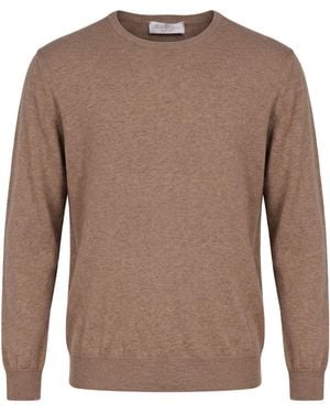 Della Ciana Taupe Sweater Cashmere - Brown