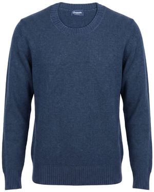 Drumohr Sweater Merino Wool - Blue