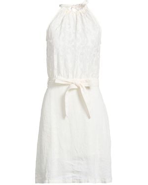 120% Lino Midi Dresses - White