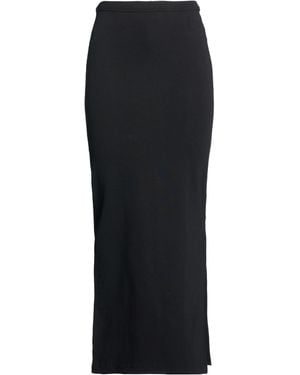 T By Alexander Wang Maxi Skirt Cotton, Elastane - Black