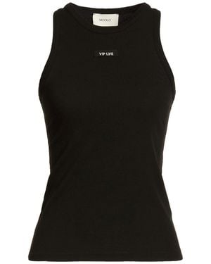 ViCOLO Tank Top Polyester, Viscose, Elastane - Black