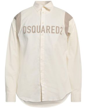 DSquared² Shirt Cotton, Elastane - White