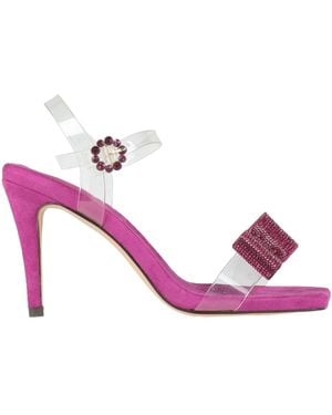 Menbur Sandals Textile Fibres, Pvc - Pink