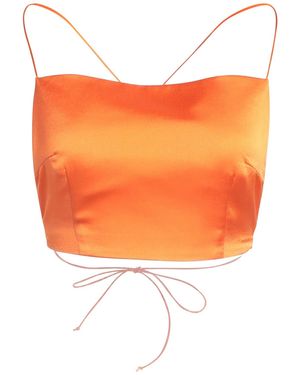 Nineminutes Top Polyester, Elastane - Orange