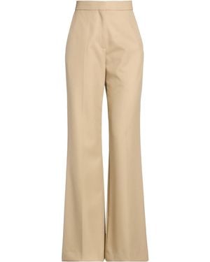 Sandro Trousers Linen, Polyester - Natural