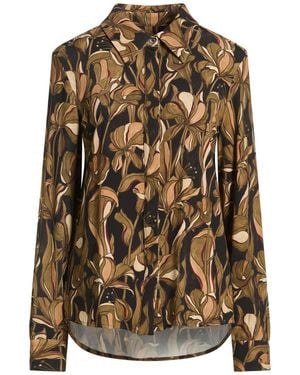 Maliparmi Military Shirt Viscose, Elastane - Green