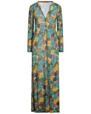 Siyu Maxi Dress Viscose, Polyester, Polyamide - Green