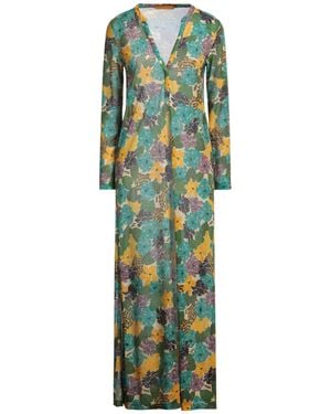 Siyu Maxi Dress Viscose, Polyester, Polyamide - Green