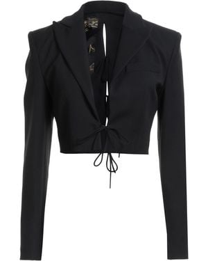 Versace Jeans Couture Jacket Viscose, Polyamide, Elastane - Black