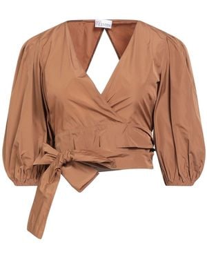 RED Valentino Camel Top Polyester - Brown