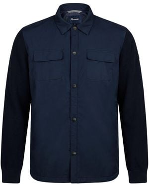 Façonnable Midnight Jacket Polyester, Cotton - Blue