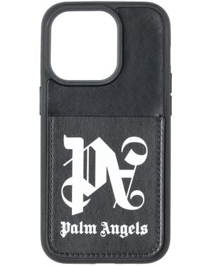 Palm Angels Covers & Cases Leather, Thermoplastic Polyurethane, Polycarbonate - Black