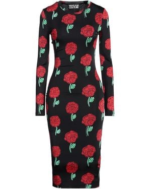 Versace Jeans Couture Midi Dress Viscose, Elastane - Red