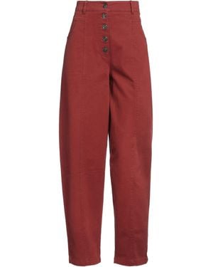 8pm Brick Trousers Cotton, Elastane - Red