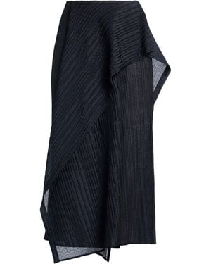 Christian Wijnants Midnight Midi Skirt Virgin Wool, Polyamide - Blue