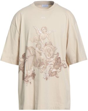 Off-White c/o Virgil Abloh T-Shirt Cotton - Natural