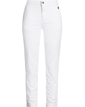 Fracomina Trousers Cotton, Elastane - White