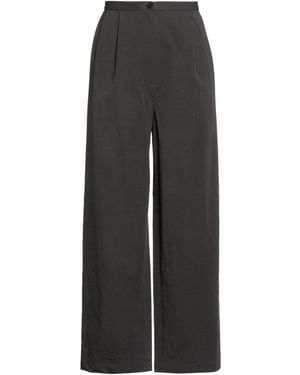Black Crane Charcoal Trousers Cotton - Grey