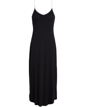 Majestic Filatures Midi Dress Viscose, Elastane - Black