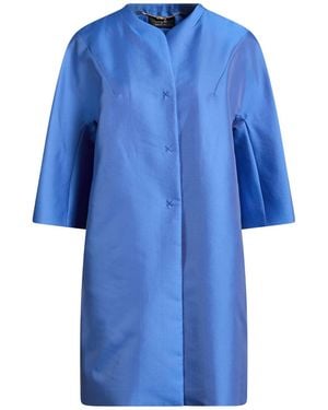Clips Overcoat & Trench Coat Cotton, Polyester, Silk - Blue